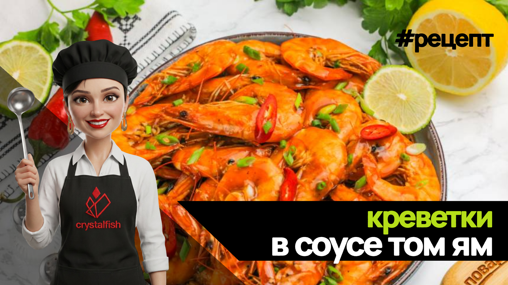 Креветки в соусе том ям!