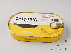 Сардина атл бланш в масле (тушки) ТМ Рыбное меню 175 г